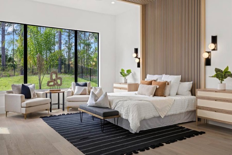 Habitación principal disparada a la altura de los switches de luz